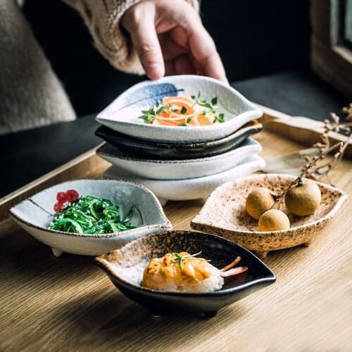 CHANSHOVA 5.5 inch Ceramic Retro style salad plate personalit Dessert fruit plate soy sauce dish China Porcelain H694