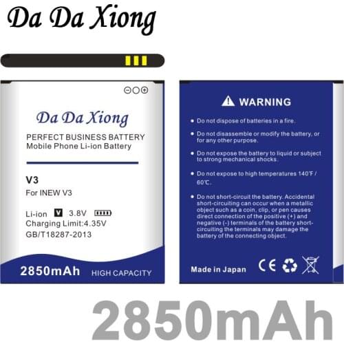 Da Da Xiong 2850mAh V3 Battery for Inew V3 Battery V3 Plus V3C Mobile Phone
