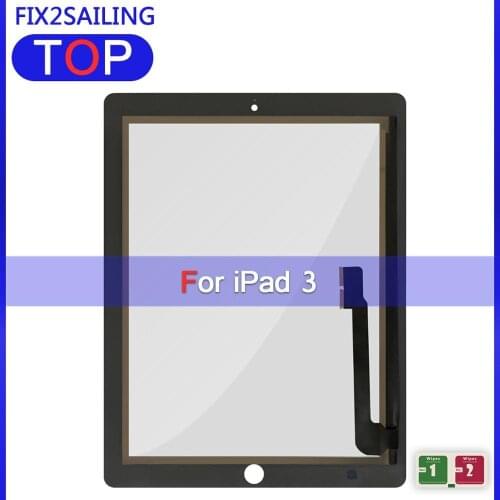 For ipad 2 3 touch screen touch digitizer Key button and accessory A1416 A1430 A1403 A1458 A1459 A1460 touch