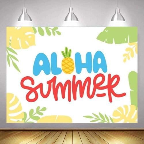 Summer Fruits Party Kids Birthday Backdrop Photography Pineapple Newborn Baby Shower Photo Background Room Decor Posters