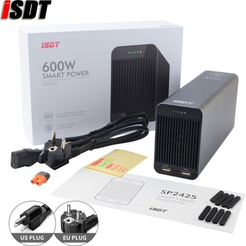 ISDT SP2417 400W / SP2425 600W 33ARC Battery Charger Adapter High Power Switch Smart Control With LED USB Charging for RC Models