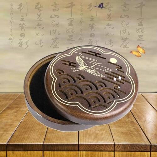 Pure Copper Coil Incense Burner Crane Home Indoor Sandalwood Incense Burner Tea Ceremony Aroma Burner Incense Box For Buddha