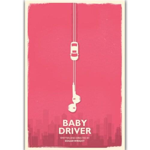 Hot New Baby Driver 2017 Movie Film-Silk Art Poster Wall Sicker Decoration Gift