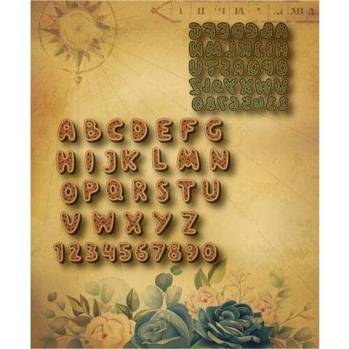 DIY letter decoration metal cutting mold 2021 scrapbook flower photo album template making embossing craft stamp new