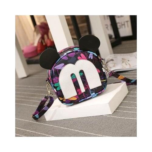 Disney New Cartoon Minnie Mickey Mouse Mini Bag Kindergarten School Bag Girl Travel Messenger Bag Fashion Small School Bag