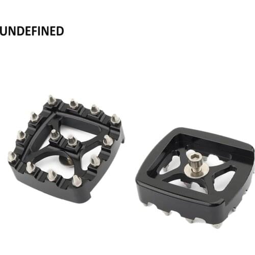 Brake Pedal Pad Cover MX Offroad Small Footrest Pedal Pad Aluminum For Harley Dyna Fat Bob FXDF FXDL Softail FXSTS XG750