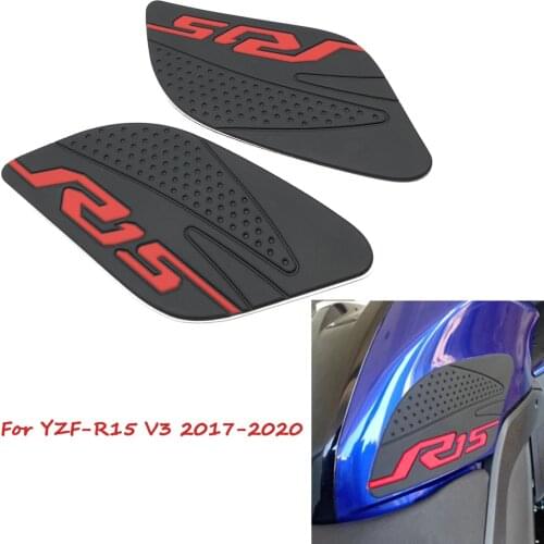 Motorcycle Gas Tank Side Grip Traction Knee Protector Sticker Anti Slip Pad For Yamaha YZF-R15 V3 YZFR15 YZF R15 2017-2020
