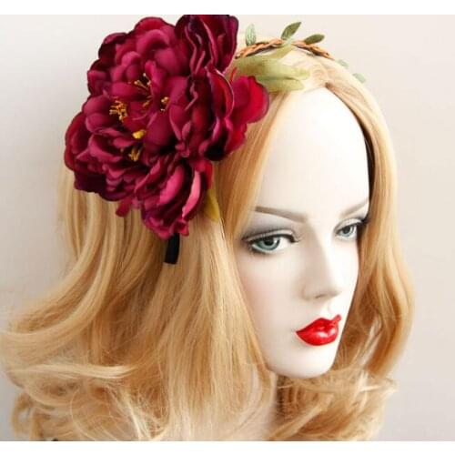 New arrival Fashion womens lovely Rose hairbands girls cute headwear hair accessories