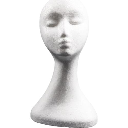 Foam Female Mannequin Head Wigs Glasses Cap Display Holder Stand Model wig head stand wig holder