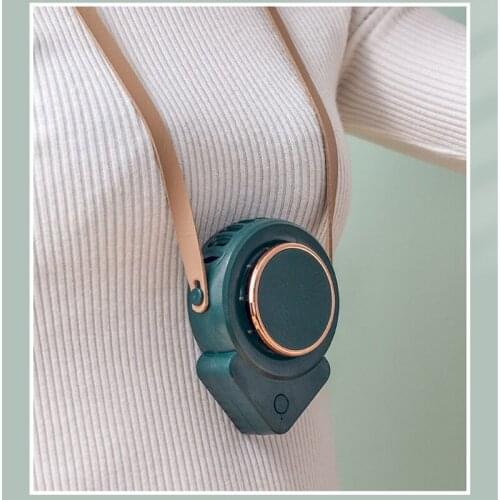 CPDD Portable Hanging Necklace Fan USB Charging Small Air Cooler Multipurpose Summer