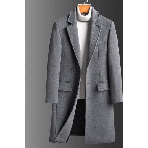Down & Parkas New Arrival Wool Coat Long Coat Winter Jacket Mans Coast Thickened Male High Quality Warm Winter Size M-XXXL