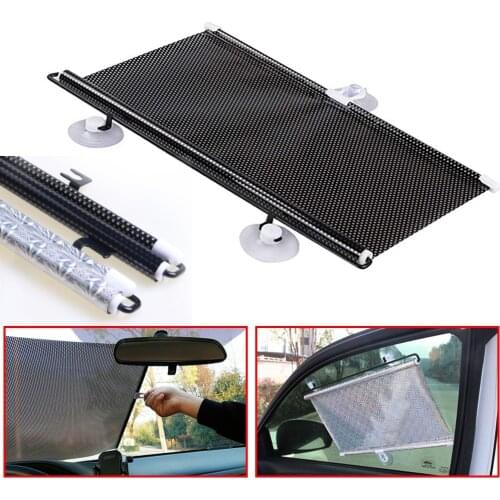 Car Forward Window Sunshade Autos PVC Suction Cup Curtain Foldable Screen Foldable Summer Autos Interior Side Car Curtain