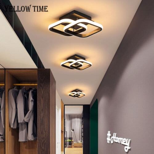 Modern LED Ceiling Lamp Black&White Small Ceiling Light For Living room Bedroom Corridor Light Balcony Lights Aisle Luminaires