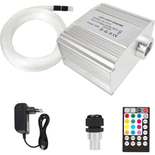 10w rgbw led ceiling star light car use Music/RF control twinkle fiber optic star ceiling light with 300/450pcs fiber cable