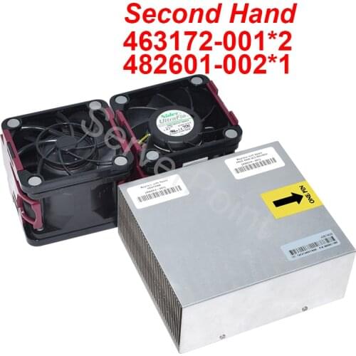 Test OK 2 Pcs Cooling Fan 463172-001 496066-001 &1 Pcs Heat sink 496064-001 490074-001 482601-002