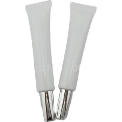 20ml white mildy wash soft tube or butter / handcream tube with silver lid(square top )