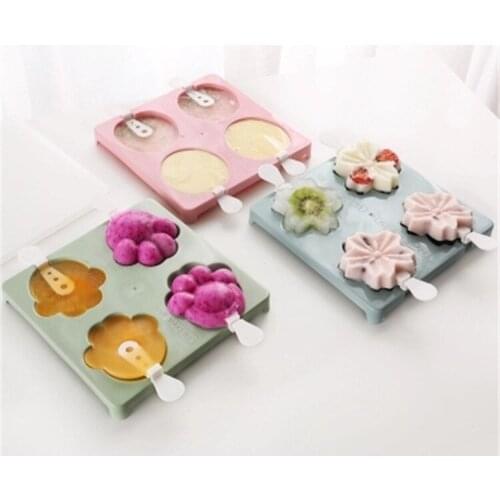 4 sticks popsicle mould ice cream mould summer snacks frozen box kitchen supplies