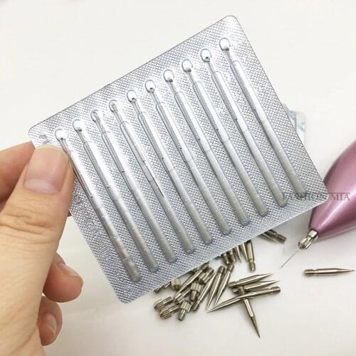 50/100Pcs Plasma Spot Removal Pen Needles Mole Tattoo Removal Machine Needles Fine/Thick Dedicated Needles For Dark Spot Remover