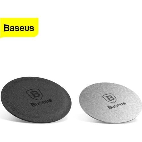 Baseus Car Phone Holder Metal Plate Magnetic Disk Car Mount Holder Magnet Metal Leather & Iron Sheets For Cellphone Stand In Car