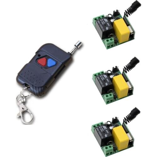AC220V Wireless Remote Control Switch System 1CH Relay Module Receiver RF Remote Controls Learning Code Transmitter 315Mhz