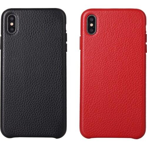 Genuine Leather Case For iPhone X XS Max Phone Cover For iPhone XS MAX Back Cover Real Natural Cowhide Free Shipping