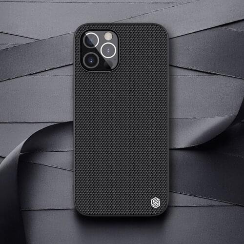 For iPhone 12 12 mini Case NILLKIN Textured Nylon Fiber Case Non-slip Light Protector Back Cover For iPhone 12 Pro / 12 Pro Max