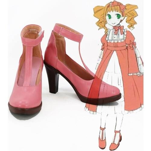 Black Butler Elizabeth Midford Pink Cosplay Boots Shoes High Heel Custom Made