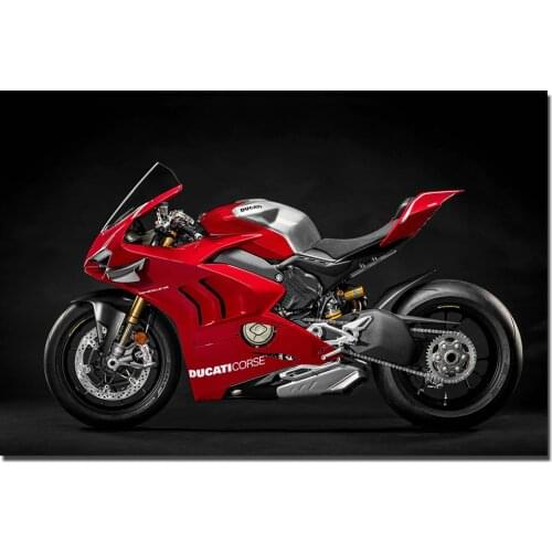 Ducati Panigale V4 R Race Motorcycle HD Wallpaper Picture Canvas Prints DIY Framed Paintings Wall Art Poster for Home Decor