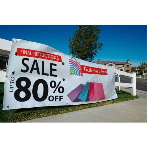 Custom fullcolor Vinyl /Flex Banner 3' X 4' FT Outdoor Advertise Signs 2‘X6' FT Can print any size you need