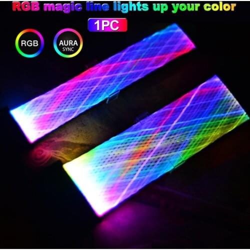 8-Pin Power Addressable Mesh-type RGB Synchronous 5V A-RGB GPU DIY Computer Extension Cable Accessories 30cm Graphic Card