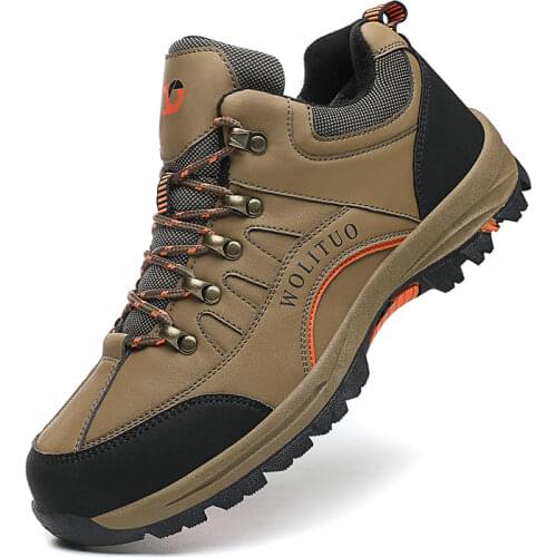 2021 New Men Shoes Fashion Lightweight Leather Casual Walking Sneakers Outdoors Non Slip Hiking Shoes Zapatos Hombre Big Size 49