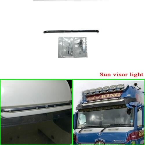 Metal Led Sun Visor Light Sunshade Lamp for 1/14 Tamiya RC Truck Car ACTROS 3363 1851 56348 56335 Diy