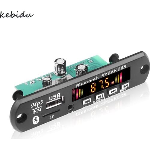 Handsfree MP3 Player 6W 50W Amplifier Decoder Board 5V 12V 18V Bluetooth 5.0 Car FM Radio Module Support FM TF USB AUX Recorders