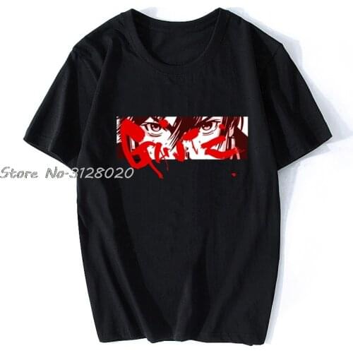 Men tshirt Gantz Manga T Shirt Printed T-Shirt Men Short Sleeve Cotton TShirt Cool Tees Tops Streetwear