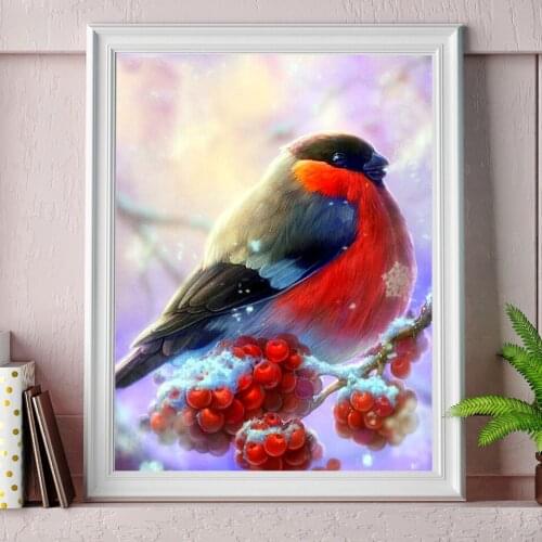 5D DIY Diamond Painting Bird Animal Cross Stitch Kit Full Drill Embroidery Mosaic Art Picture of Rhinestones Decor New Arrival