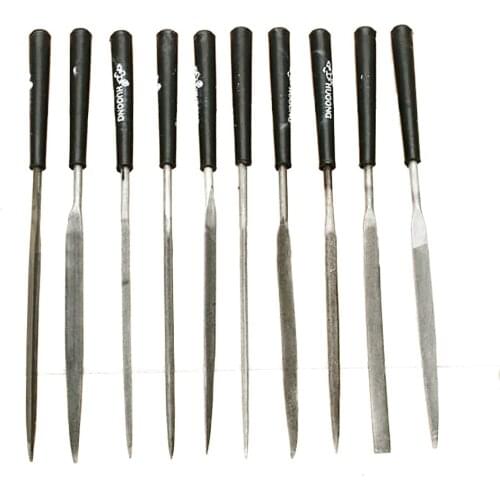 10Pc Needle File Set Files For Metal Glass Stone Jewelry Wood Carving Craft Tool P0.05