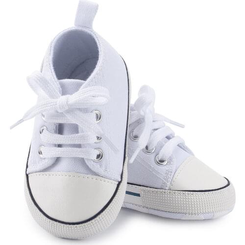 New Canvas Classic Sports Sneakers Newborn Baby Boys Girls First Walkers Shoes Infant Toddler Soft Sole Anti-slip Baby Shoes