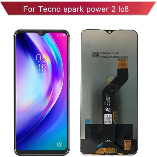 New LCD Screen For Tecno Spark Power 2 LC8 Display Aand Touch Screen Digitizer Assembly Replacement Complete LCD LC8
