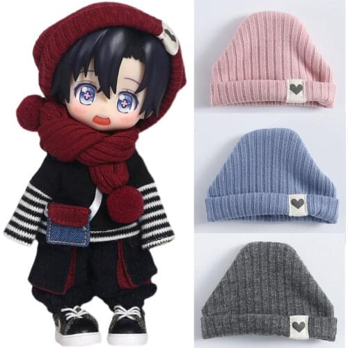 Obitsu11 doll hat fashion knitted hat BJD scarf for molly, ob11, GSC, 1/8 1/12bjd doll clothing accessories toy hat