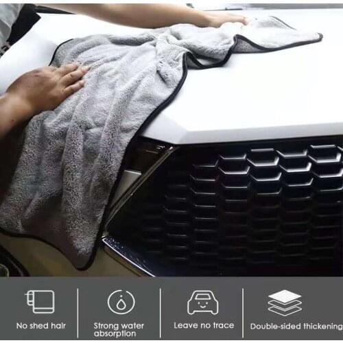 Car Wash Cloth Auto Cleaning Microfiber Towel Door Window Care Thick Strong Water Absorption For Car Home Automobile Accessories
