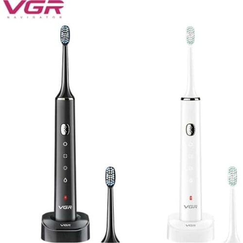 VGR V809 Electric Toothbrush Fourth Gear Adjustment IPX7 Waterproof With Fast Charging Base V-809