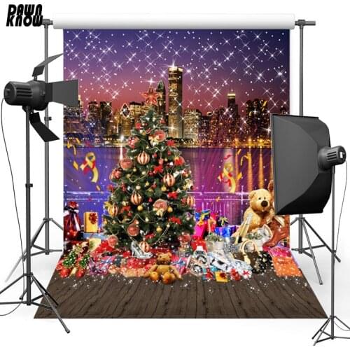 DAWNKNOW Christmas Eve Vinyl Photography Background For Baby Floor Doll Photo Shoot Backdrop For Christmas Photo Studio L876