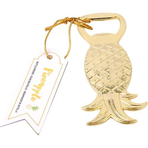 Golden Fashion Pineapple Beer Bottle Opener Coconut Tree Beer Opener Bar Tools Wedding Gift 1pc