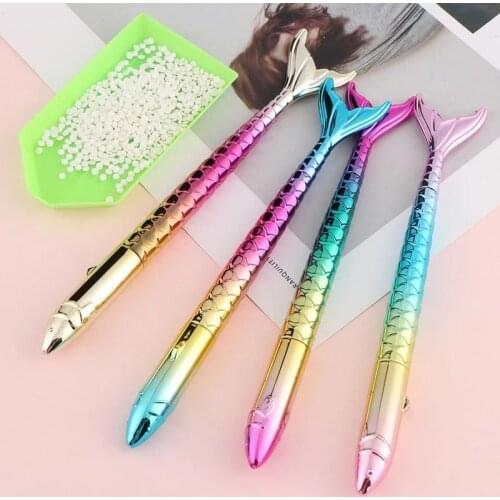 1PC Professional Pen for Diamond Painting Tools Diamond Embroidery Accessories Rhinestones Colorful Mermaid Point Drill Pen Tool