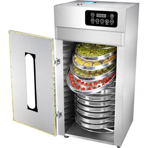 15 Trays Food Dehydrator Snacks Dehydration Dryer Fruit Vegetable Herb Meat Drying Machine Commercial Rotary Dried fruit machine