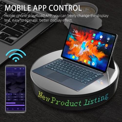 20CM Electric Rotating Turntable APP Controlled LED Display Jewelry Model Live Commercial Advertising Business Display Stand