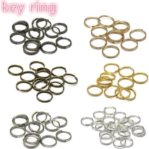 25pcs/bag Key Rings Open Jump Rings Double Loops Gold Color Split Rings Connectors For Jewelry Making hanger Key Rings 30 mm