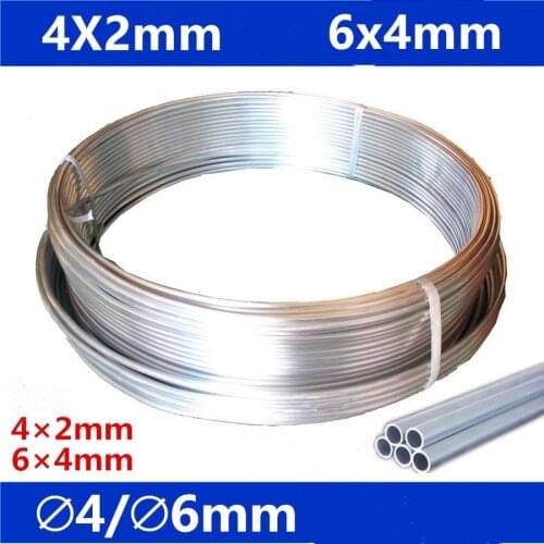 4mm 6mm dia/5 meters long Aluminum Oil Tube for centralized lubrication system/CNC machine centre