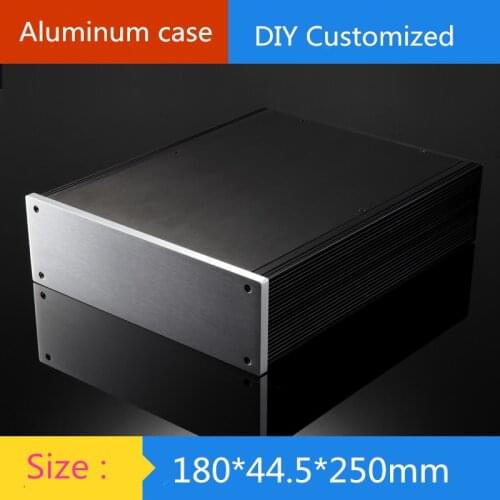 Case 180*44.5*250mm DIY 1U amplifier chassis Instrumentation aluminum chassis amplifier aluminum shell/case/ enclosure / DIY box