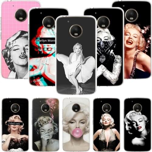 Marilyn Monroe Pin Up Girl Phone Case For Motorola Moto G9 G8 G7 G6 G5 E6 E5 E4 Plus Play Power One Action Macro Coque Cover Cap